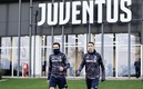 Di maría, en un entrenamiento con la Juve. Foto: (Juventus)