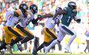Eagles siguen invictos en la NFL, el único equipo con esa condición. (AFP)
