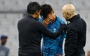 El delantero surcoreano se lamenta tras la acción ante el Marsella. Foro: (Reuters)