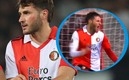 Santiago Giménez anota en Europa League con el Feyenoord. (Reuters)