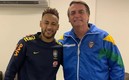 Ney, junto a Jair Bolsonaro. Foto (Especial)