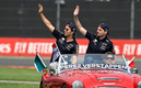 Checo Pérez y Max Verstappen. (FOTO: AFP)