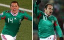 Chicharito y Cuau, jugadores históricos de México. (Fotos: Mexsport)