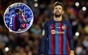 Clara Chía estuvo en la despedida de Piqué en el Camp Nou (Reuters | Twitter)