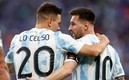 Lo Celso era la pareja de Messi en Argentina. (Foto: Reuters)