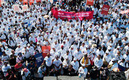 Miembros de la Cooperativa durante la manifestación. (Foto: Cortesía)