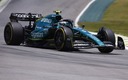 Aston Martin en el Gran Premio de Brasil. (Reuters)