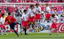 El partido entre Corea del Sur y España (MexSport).