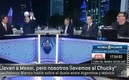 Faitelson le dio un balonazo a Joserra durante una transmisión. Foto: (Especial)