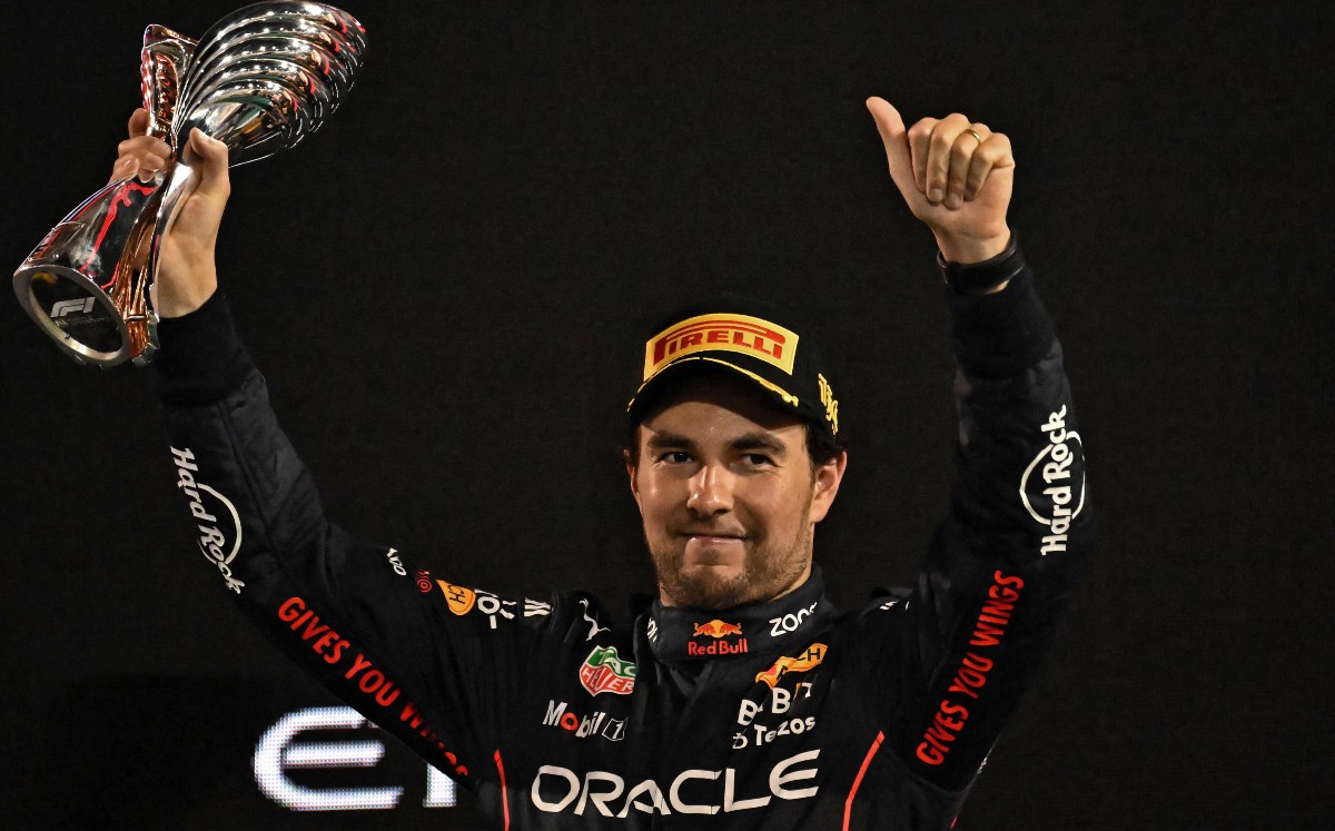 Checo fue tercero en el Gran Premio de Abu Dabi | AFP