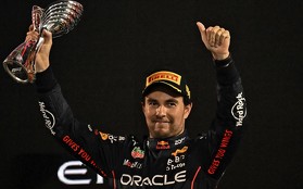 Checo fue tercero en el Gran Premio de Abu Dabi | AFP