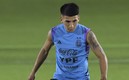 Thiago Almada ya entrenó con la albiceleste | AFP