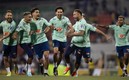 Hay un gran ambiente en la concentración de Brasil. Foto: (CBF)