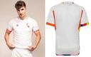 La playera visitante de Bélgica. (Adidas)