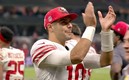Jimmy Garoppolo, quarterback de los San Francisco 49ers, tuvo una de las mejores noches de su carrera.