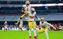 Los 49ers aplastaron a los Cardinals en el Estadio Azteca (AFP)