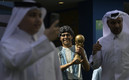 El homenaje a Maradona en Qatar. (FOTO: AFP)