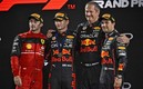 El podio de el GP de Abu Dabi (AFP).