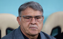 Gerardo Martino durante el juego Argentina vs México. (Reuters)