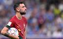 Bruno Fernandes fue la figura del Portugal vs Uruguay (AFP)
