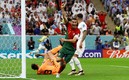 Cristiano Ronaldo celebrando un gol que no le dieron en el Mundial. (Reuters)