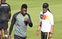 André Onana y el DT de Camerún. (FOTO: AFP)