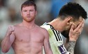 Saúl Álvarez y Lionel Messi (Reuters/MexSport).
