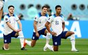 Los jugadores de Inglaterra en el duelo ante Irán. (FOTO: Reuters)