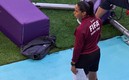 Karen Díaz, en el Marruecos vs Croacia