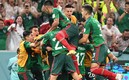 México celebrando el primer gol contra Arabia en el Mundial 2022. (Reuters)