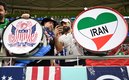 Aficionados de Estados Unidos e Irán. (FOTO: AFP)