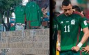 La playera de México para el Mundial 2022 fue rebajada por vendedores ambulantes. (Mexsport / Twitter)