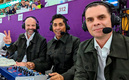 El equipo de TV Azteca en el Mundial. (Foto: @garciaposti)