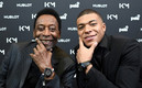Mbappé y Pelé durante un evento comercial. (FOTO: AFP)
