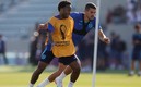 El atacante del Chelsea, durante un entrenamiento. Foto: (Reuters)