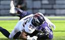 Lamar Jackson salió lesionado del Broncos vs Ravens (AFP)