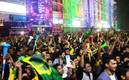 Bangladesh festejó la goleada de Brasil sobre Corea del Sur (AFP)