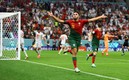 Ramos festeja luego de sus tres goles a Suiza. Foto: (Reuters)