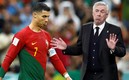 CR7 y Carlo Ancelotti (Reuters).