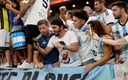 Los argentinos gozaron el triunfo de Croacia. (Reuters)