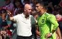 Ten Hag confirmó la continuidad de Cristiano Ronaldo en el Man United (AFP)