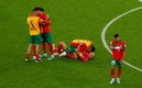 Marruecos festeja su histórico pase a las Semifinales. Foto: (Reuters)