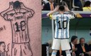 Messi festejó frente al DT de Países Bajos.