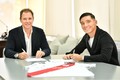 Matías firma su nuevo contrato con los Millonarios. Foto: (River Plate)