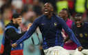 Dembélé celebrando el pase a Semifinales. (AFP)