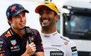 Checo Pérez y Daniel Ricciardo (Reuters/Captura de Twitter Checo Pérez).