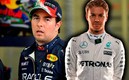 Nico Rosberg señaló que Checo "no es ni la mitad" de lo que es Max Verstappen. (Mexsport)