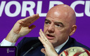 Infantino en conferencia de prensa de la FIFA. (Reuters)