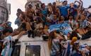La afición de Argentina celebró el campeonato en Qatar 2022 (AFP)