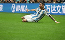Di María celebrando el 2-0 para Argentina. (Reuters)